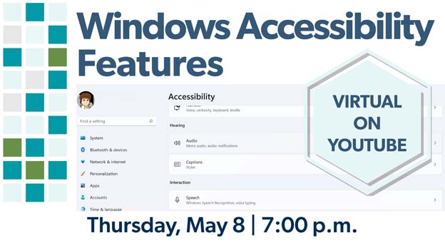 Windows Accessibility Features, video on YouTube, click for details